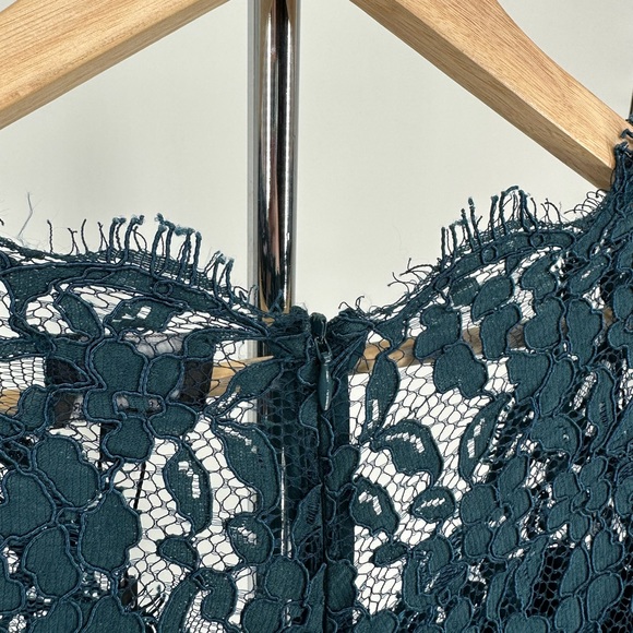 Bardot Midnight Lace Long Sleeve Midi Dress in Ash Blue NWT size 4 - Picture 11 of 14